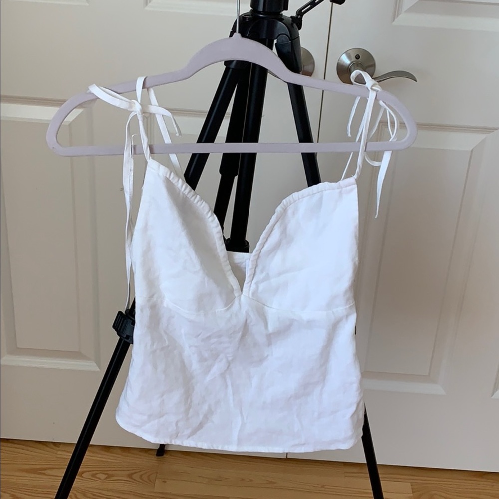 princess polly white tie top